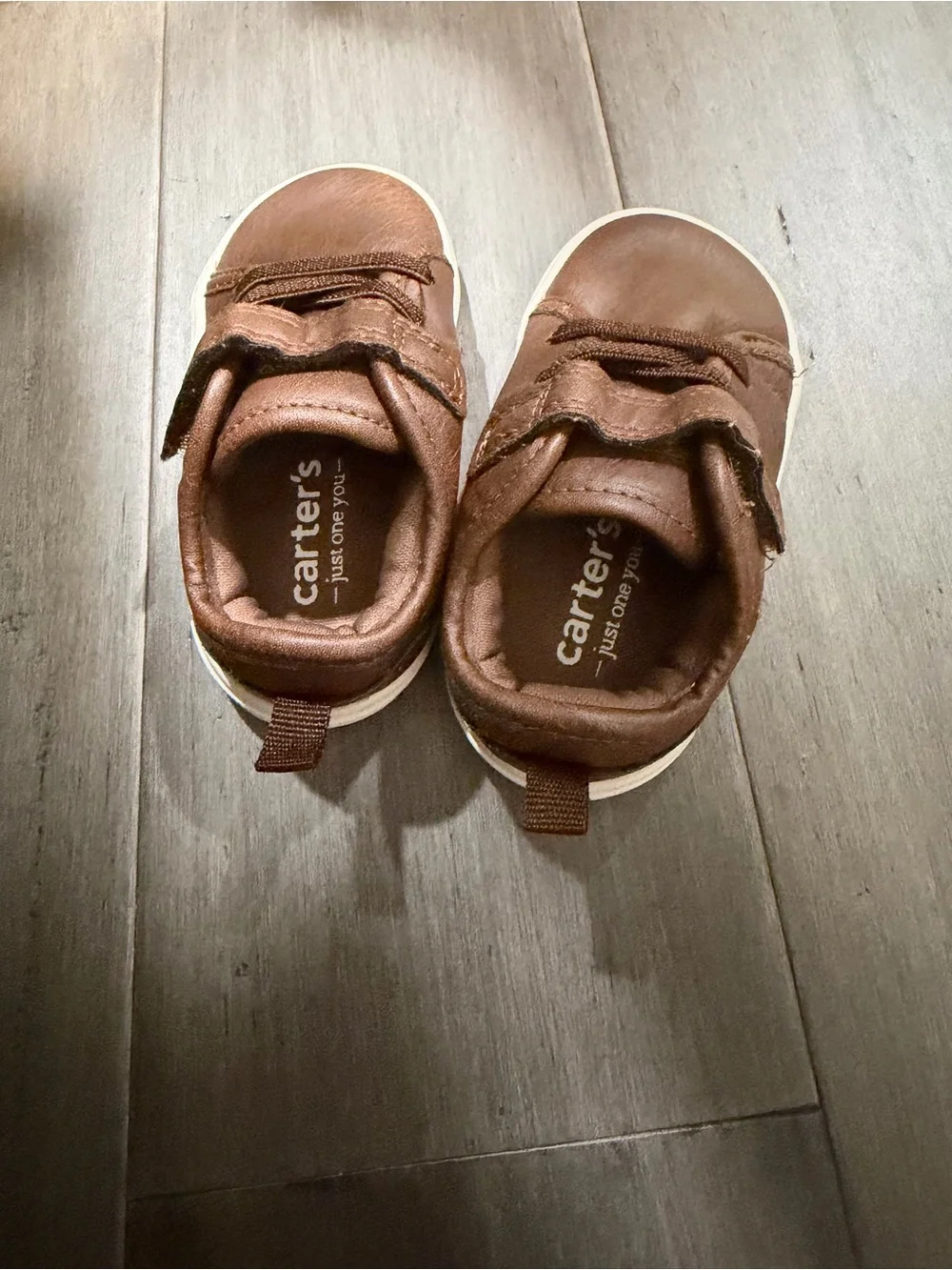 Carter's Brown Toddler Sneakers with White Sole